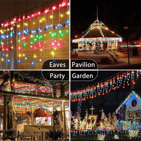 Cortina de Luzes LED Natalinas – Encanto e Magia para sua Casa