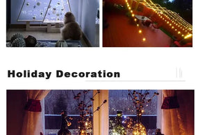 Luzes de Fadas Natalinas à Prova d'Água – Encanto e Magia